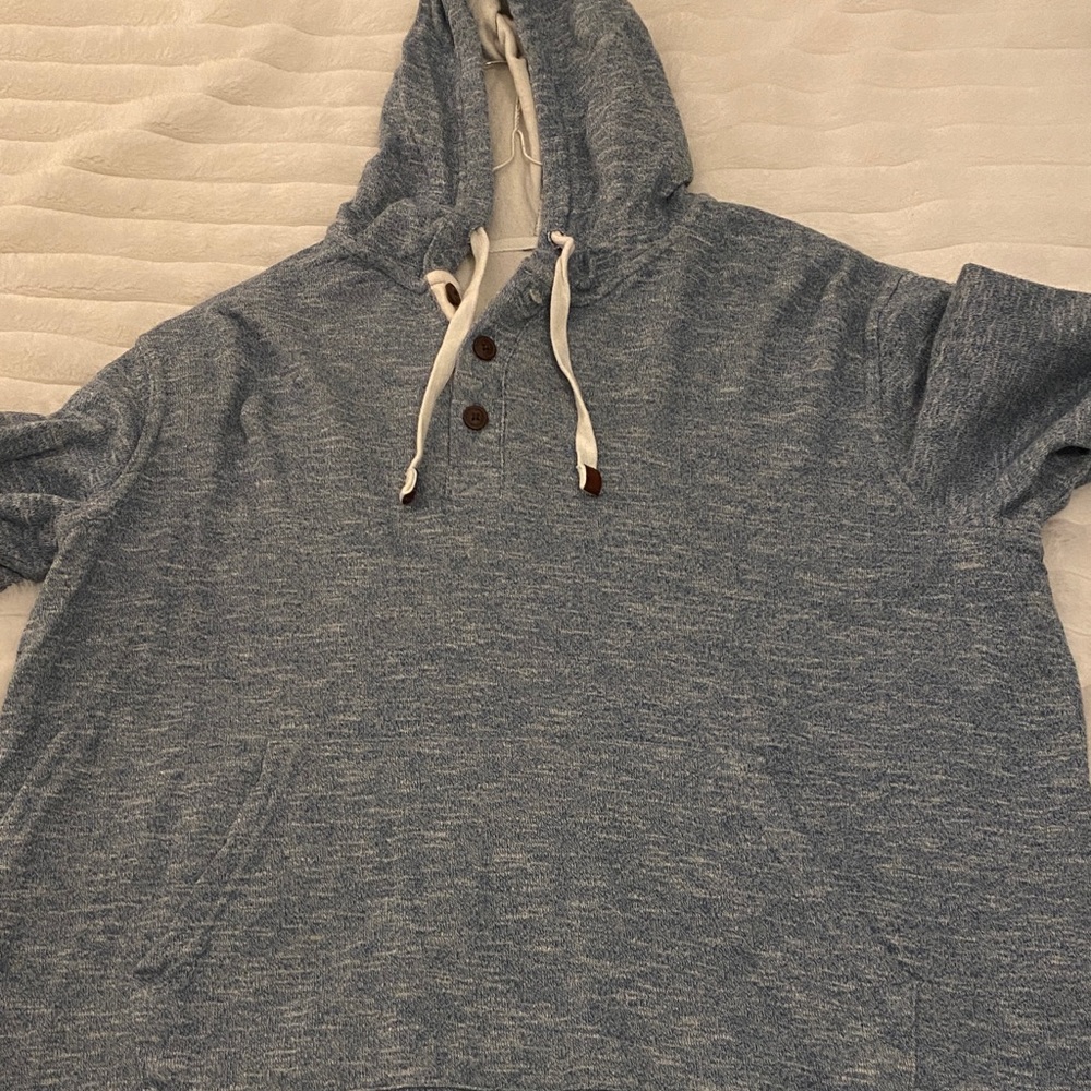 George Heathered Blue Hoodie Sweatshirt